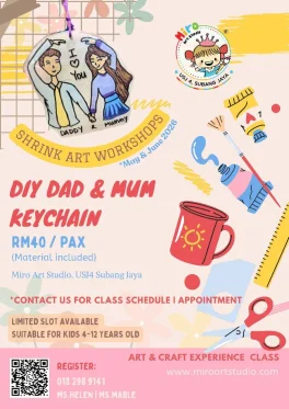 DIY Dad & Mum Keychain | News & Activities | Miro Art Studio
