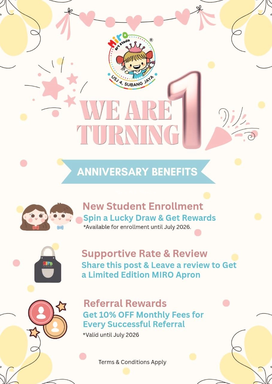 We Are Turning 1 | News & Activities | Miro Art Studio